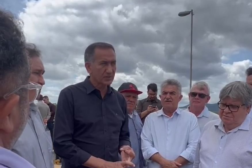Ministro visitou o canal com o governador João Azevêdo (Foto: Reprodução/Instagram)